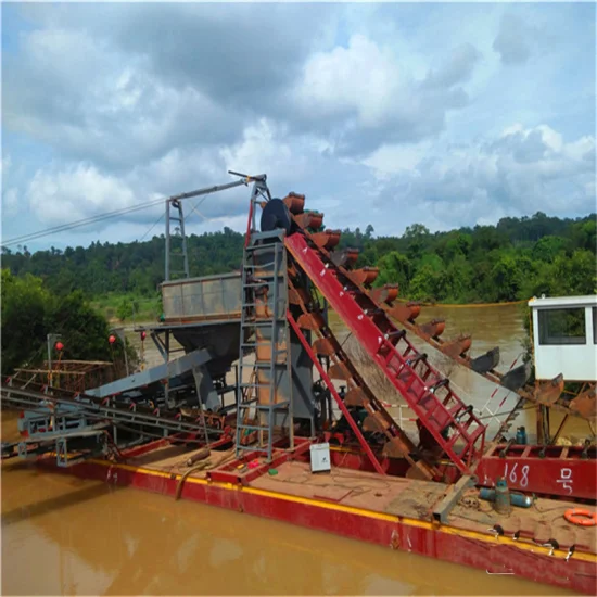 Equipo portátil de minería de oro de río utilizado en el río