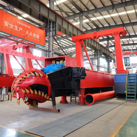 HID-CSD-5522zt 4500m3/H Equipo de máquina de draga de succión con cortador de servicio pesado para minería de arena portuaria